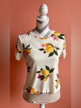 BP Top with Lemon Print